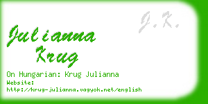julianna krug business card